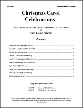 Christmas Carol Celebrations By Ruth Elaine Schram J W Pepper Sheet Music