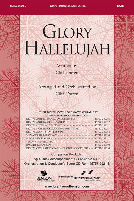 Glory Hallelujah (SATB ) by Cliff Duren| J.W. Pepper Sheet Music