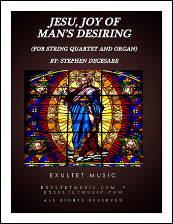 Jesu Joy Of Man S Desiring For String Quartet A J W Pepper Sheet Music
