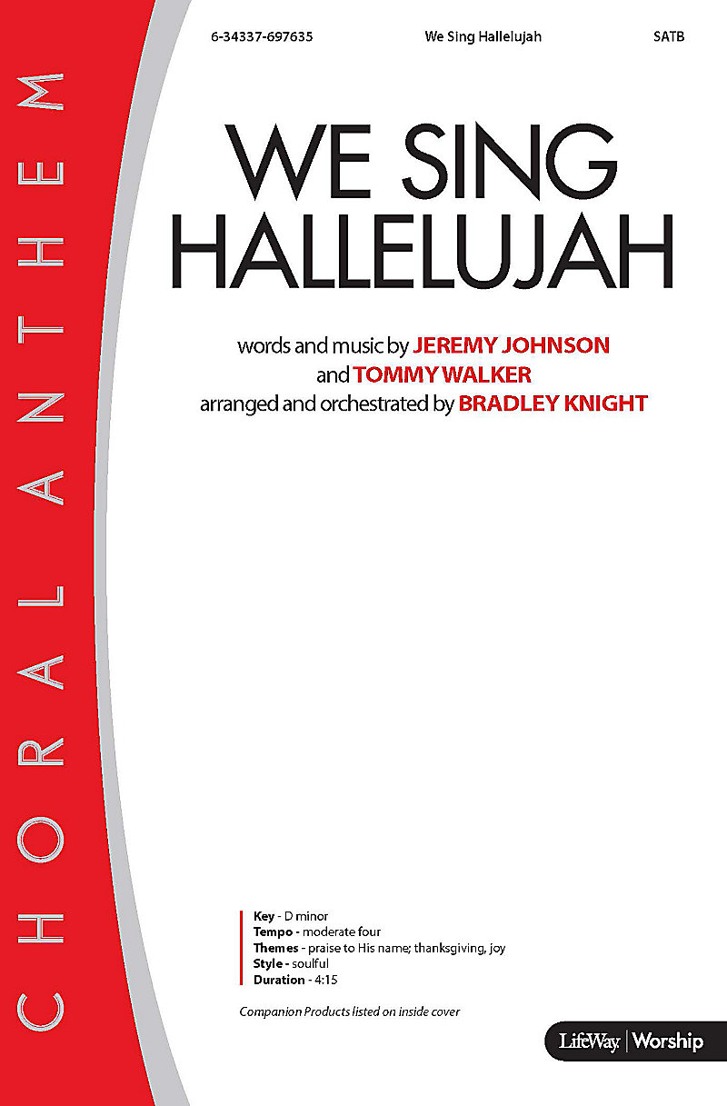 We Sing Hallelujah Satb By Jeremy Johnson Jw Pepper Sheet Music 