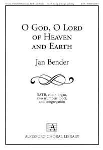 O God O Lord of Heaven and Earth (SATB ) by | J.W. Pepper Sheet Music