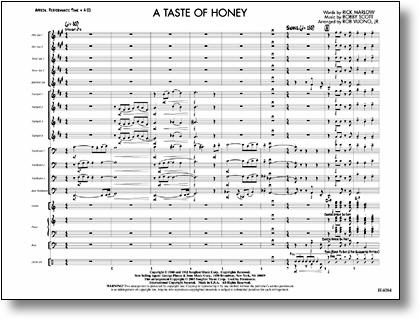 A Taste Of Honey Arr Rob Vuono J W Pepper Sheet Music