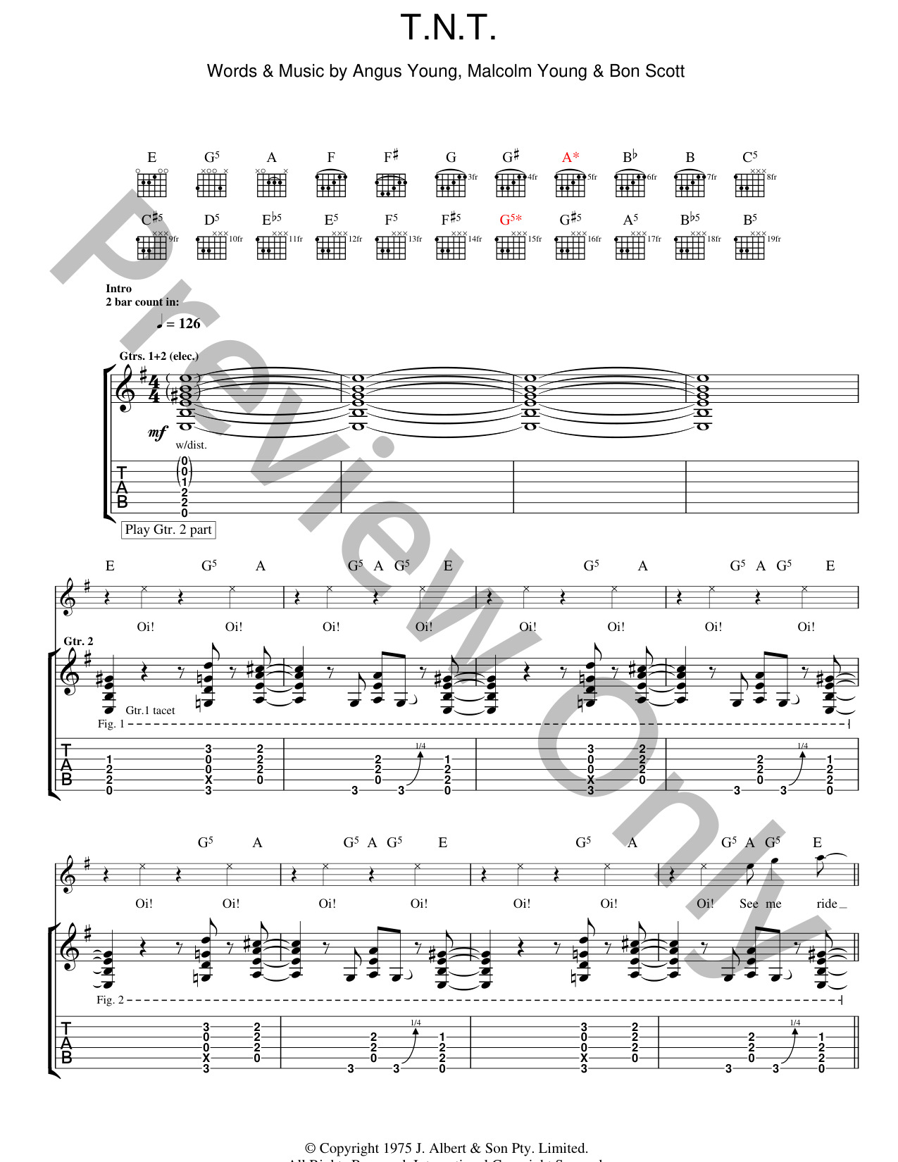 Tnt by AC/DC| J.W. Pepper Sheet Music