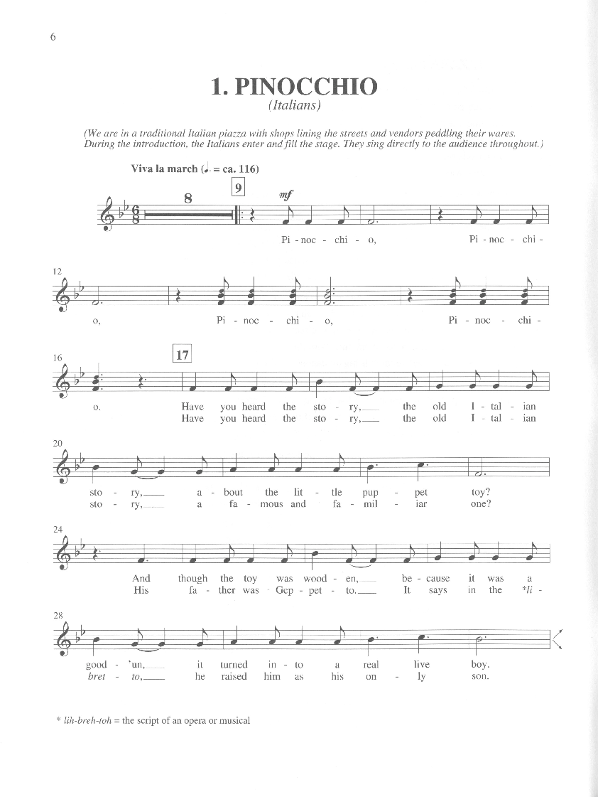 Pinocchio (Teacher's Edition ) By Andy Beck | J.W. Pepper Sheet Music