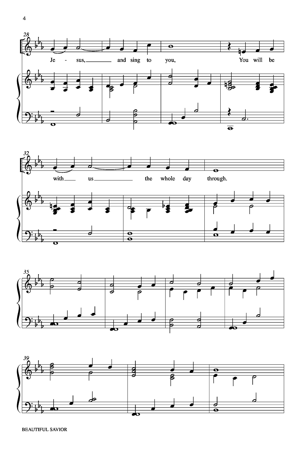 Beautiful Savior (Unison ) by John Helgen| J.W. Pepper Sheet Music