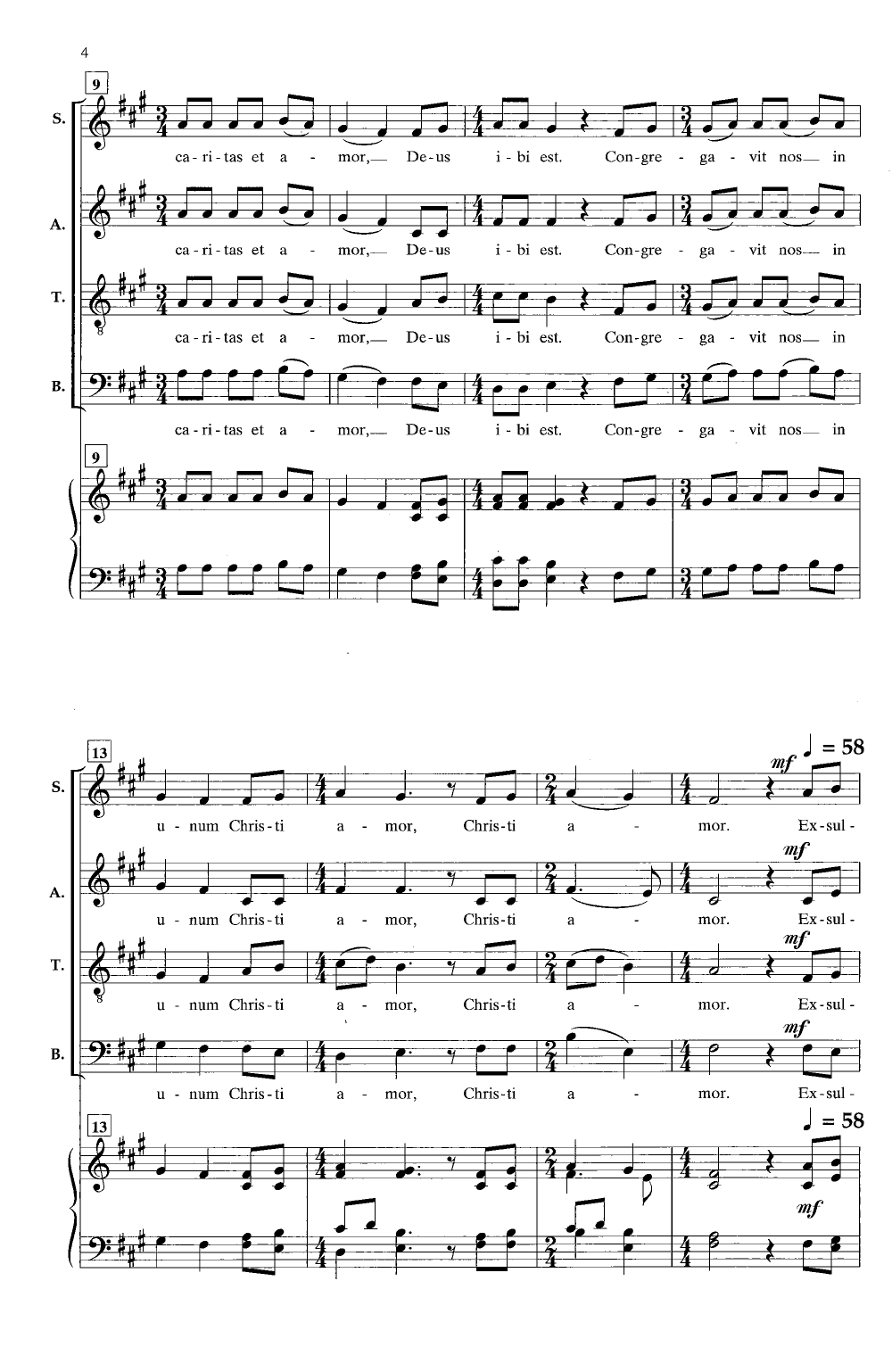 Ubi caritas ola gjeilo sheet music pdf