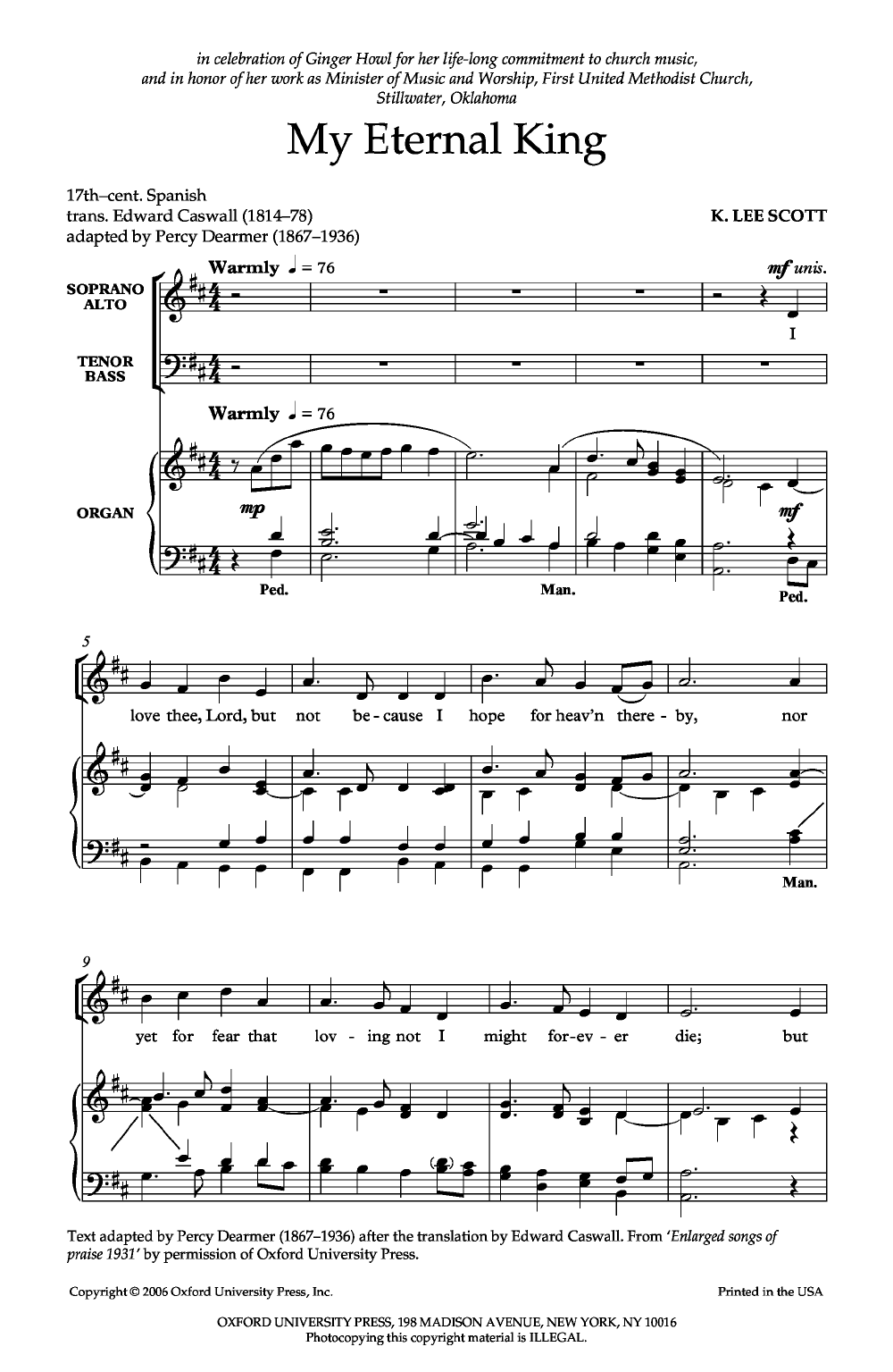 My Eternal King (SATB ) by SCOTT, K| J.W. Pepper Sheet Music