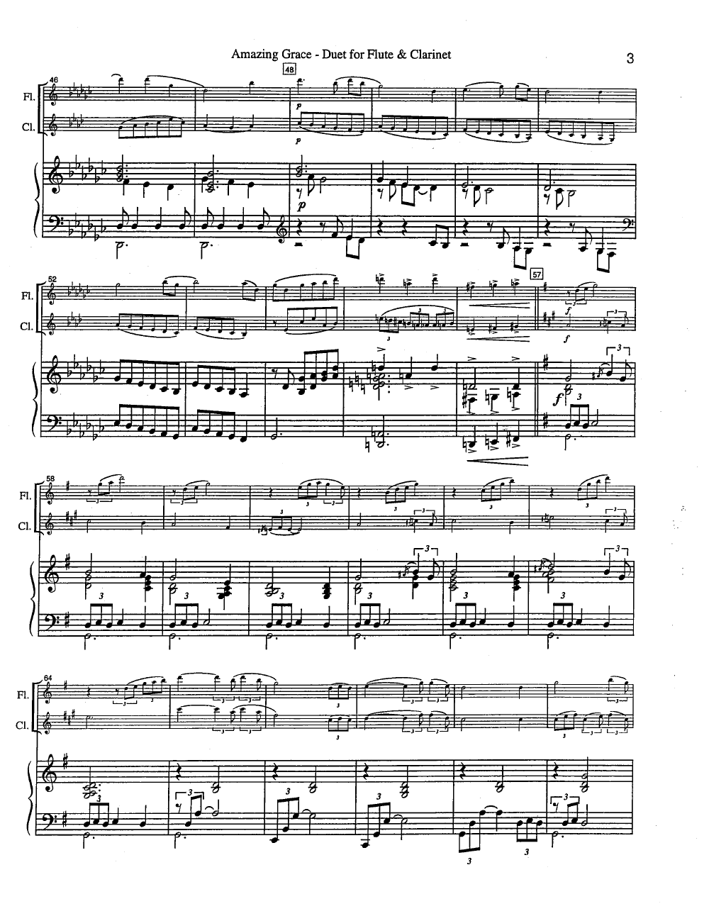 Amazing Grace (Flute/Clarinet Duet with | J.W. Pepper Sheet Music