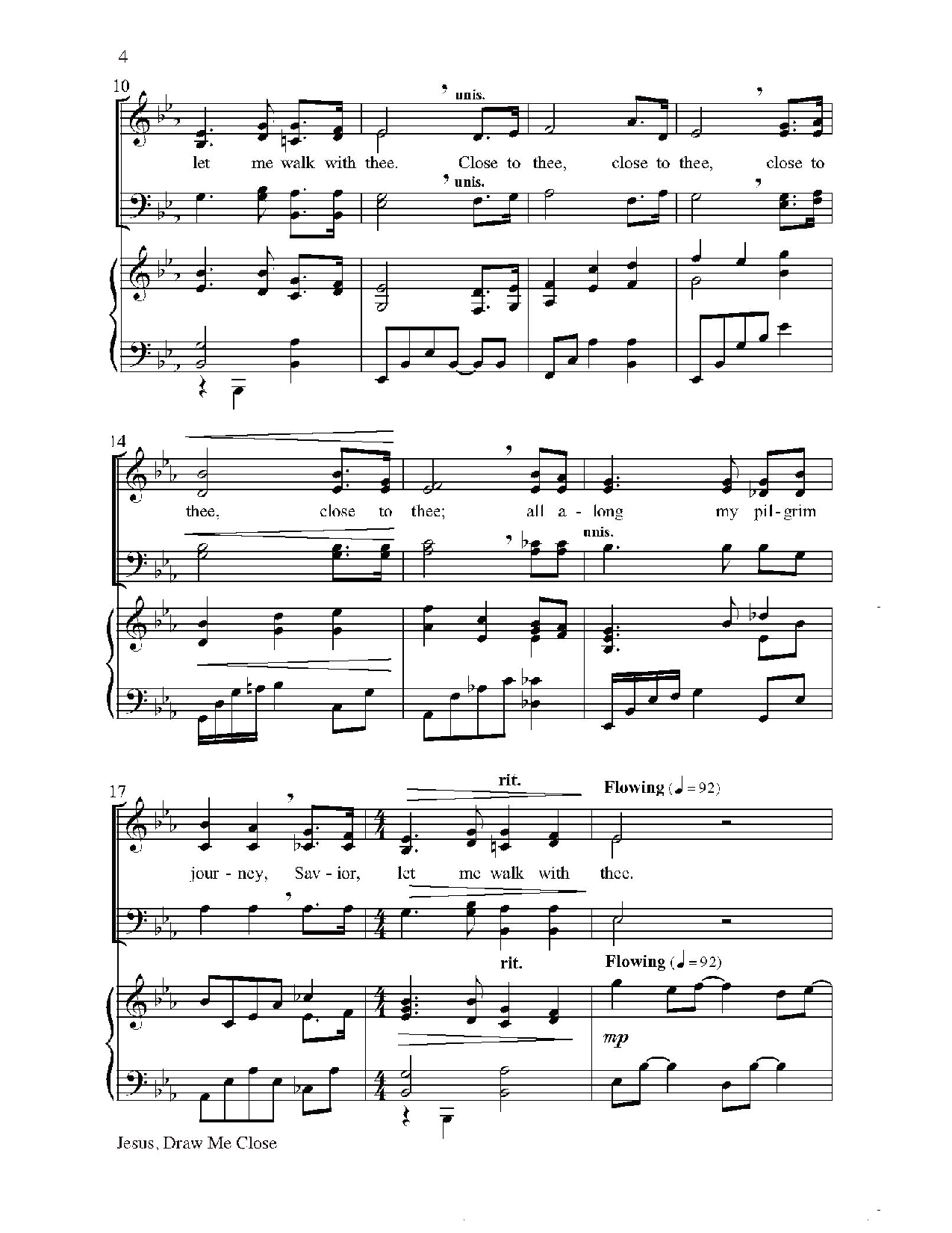 Jesus, Draw Me Close with Close to Thee (SATB&nb J.W. Pepper Sheet Music