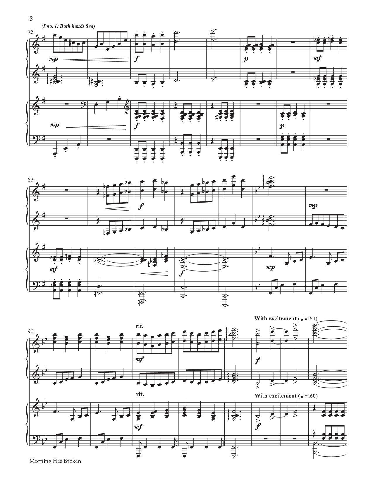 Classic Hymns for 4-Hand Piano #2 (1 Piano 4 Hand | J.W. Pepper Sheet Music