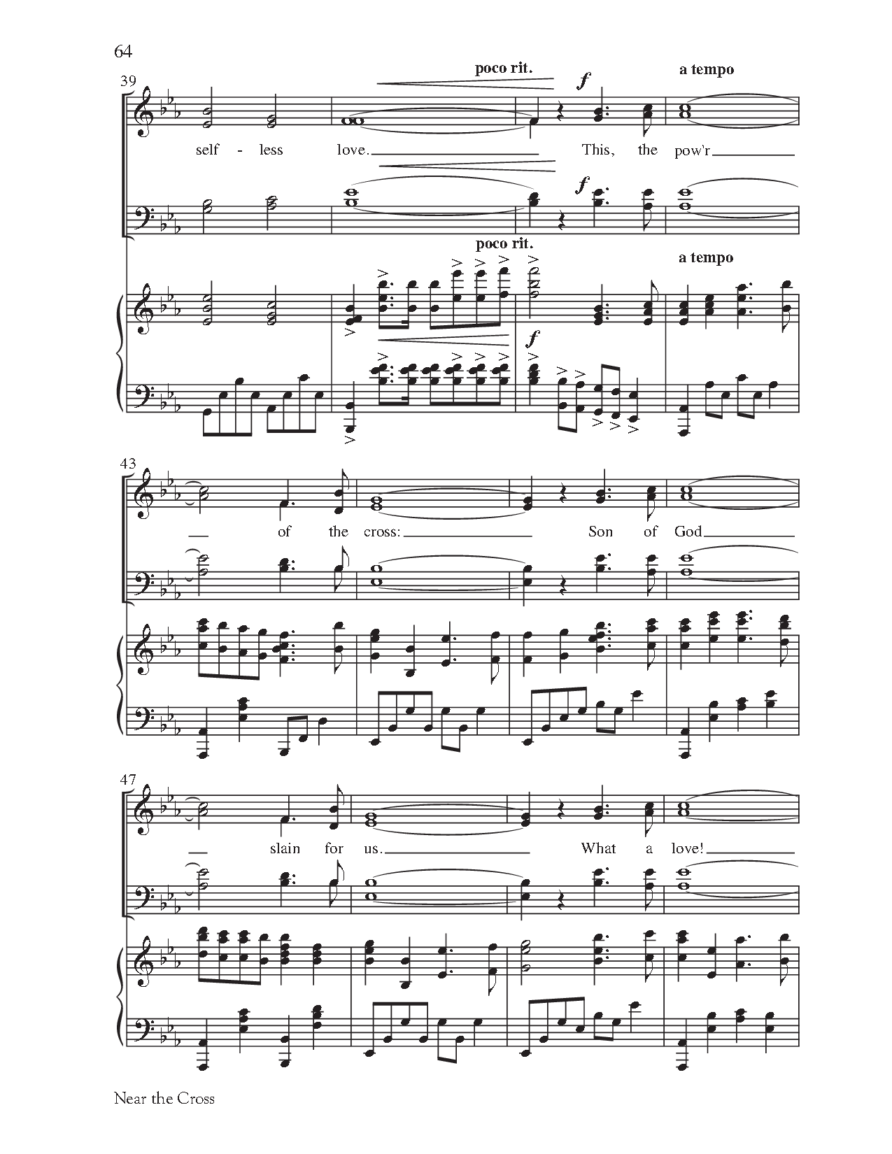 We Remember Calvary (satb Choral Score 