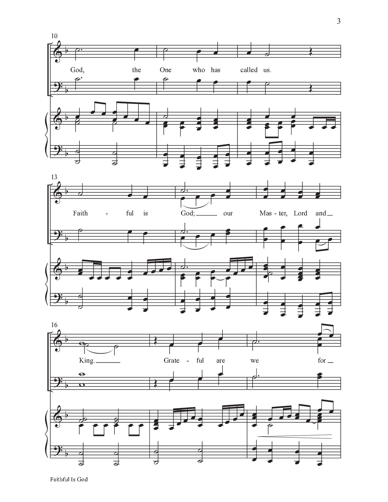 Faithful Is God (SATB ) by J. Paul Williams | J.W. Pepper Sheet Music