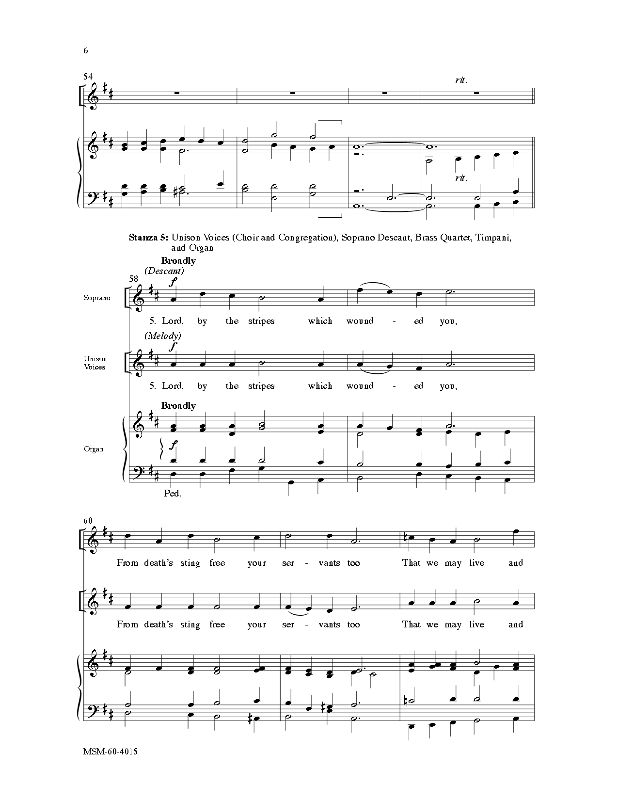 The Strife Is O'Er, The Battle Done (SATB ) | J.W. Pepper Sheet Music