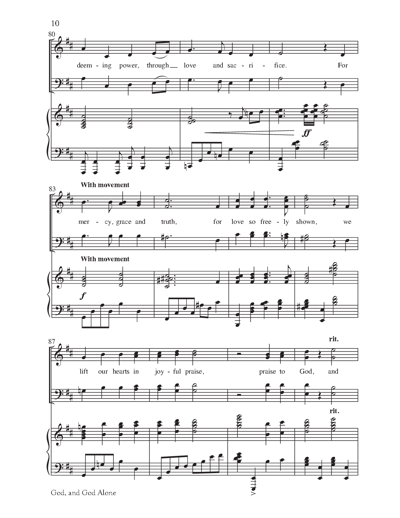 God, And God Alone (SATB ) by Joel Raney| J.W. Pepper Sheet Music