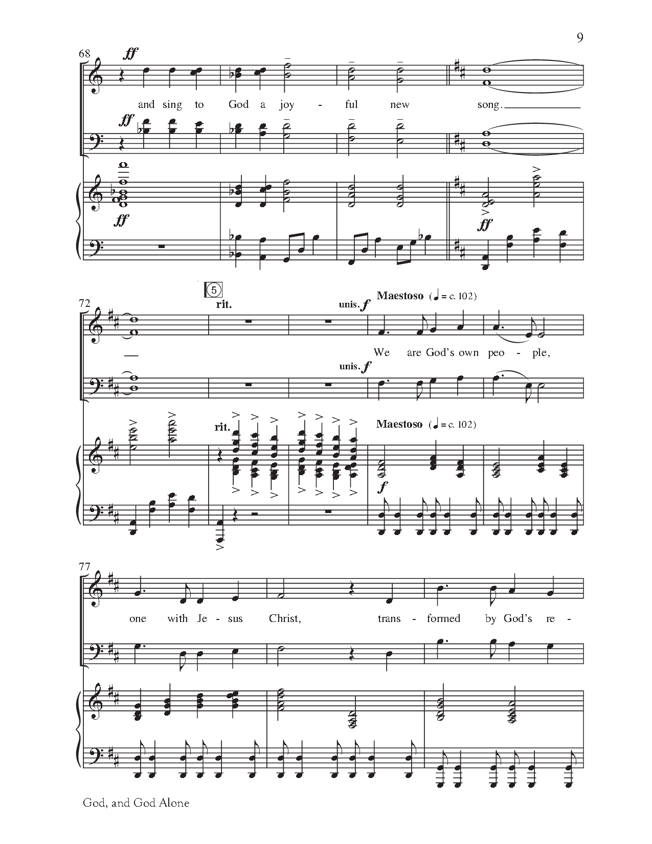 God, And God Alone (SATB ) by Joel Raney| J.W. Pepper Sheet Music