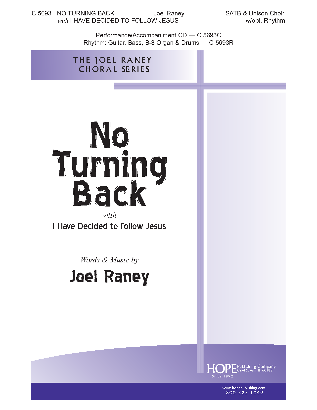 No Turning Back Satb With Opt Unison Choir J W Pepper Sheet Music