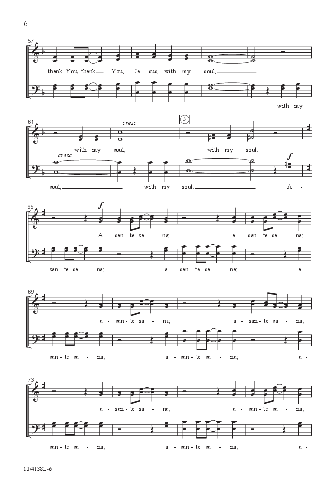 Asante Sana Yesu Satb By Mark Burrows J W Pepper Sheet Music