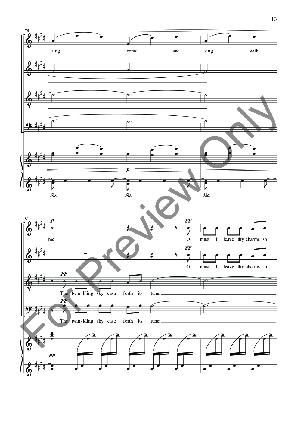 Ballade to the Moon (SATB ) by Daniel Elder| J.W. Pepper Sheet Music