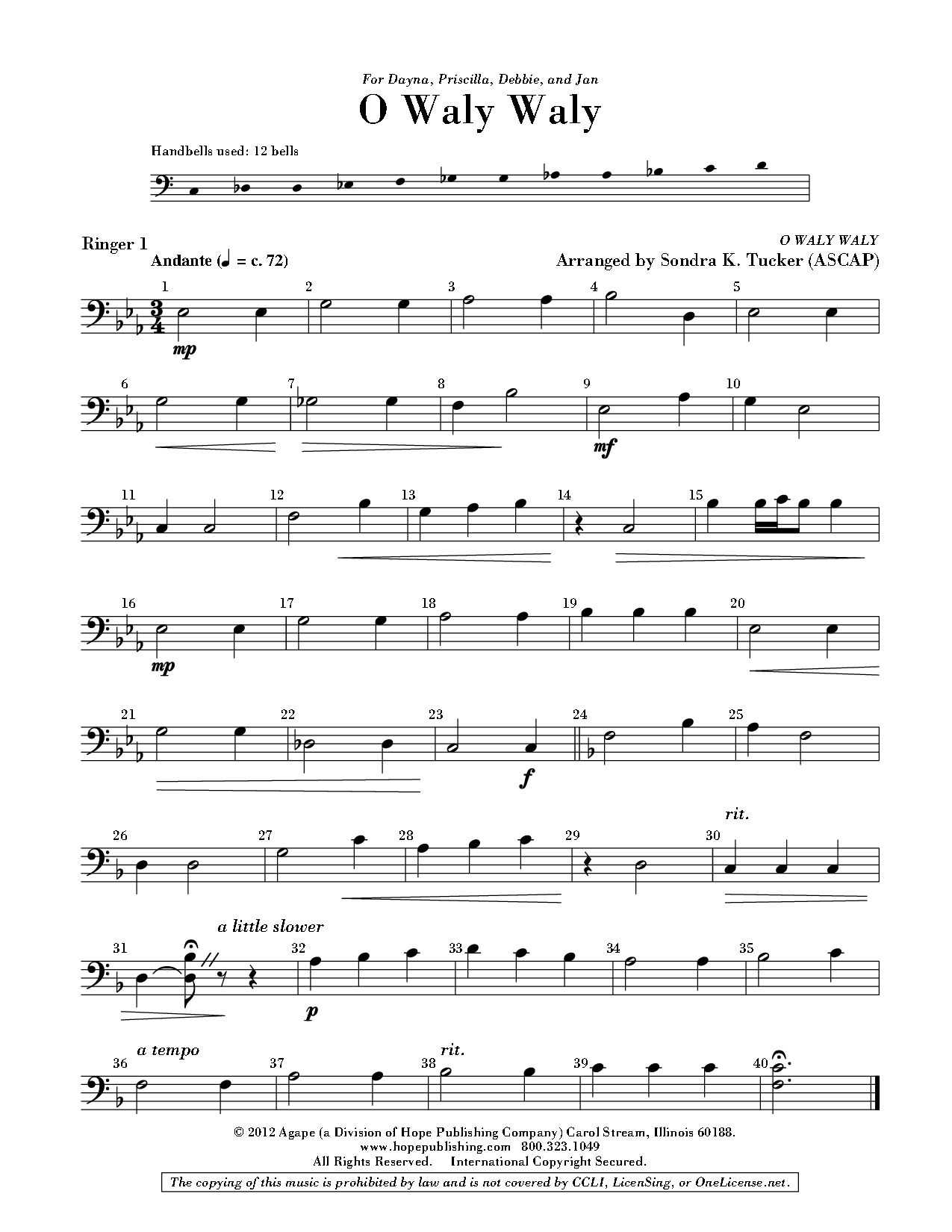 O Waly Waly by Sondra Tucker| J.W. Pepper Sheet Music