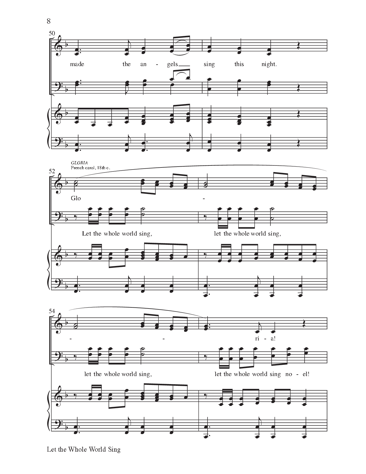 Let the Whole World Sing (SATB Singer's Edit | J.W. Pepper Sheet Music