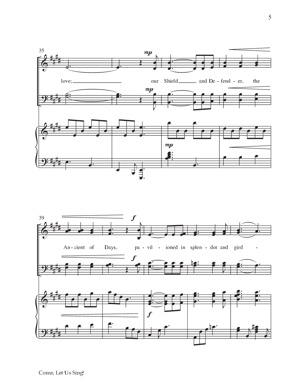 Come, Let Us Sing! (SATB ) by Johann M. Hayd | J.W. Pepper Sheet Music