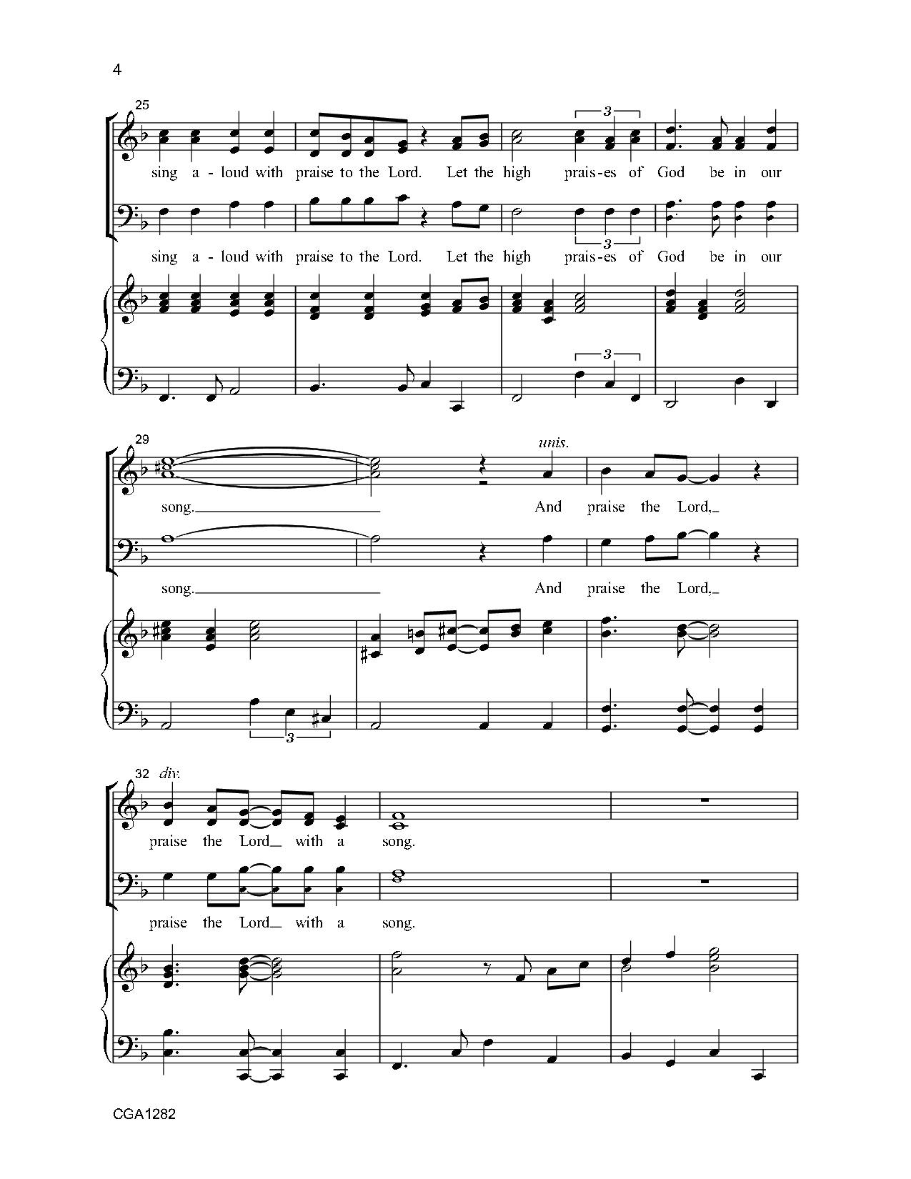 Praise the Lord with a Song (SATB ) by Earle | J.W. Pepper Sheet Music