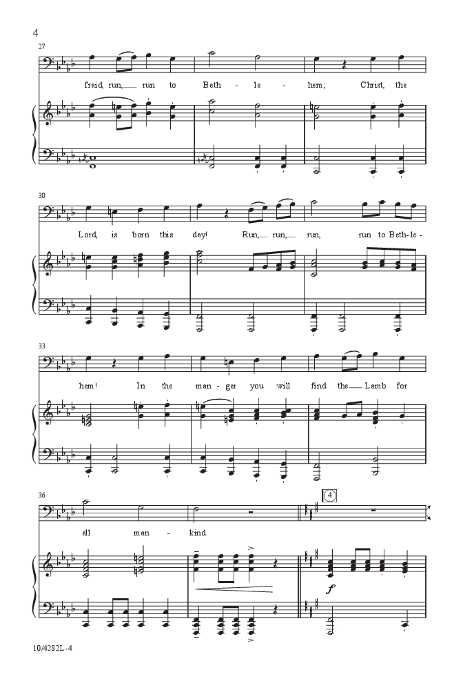 Run to Bethlehem (SAB ) by Mary McDonald| J.W. Pepper Sheet Music