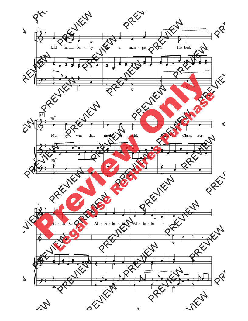 Once In Royal David S City Satb By Josep J W Pepper