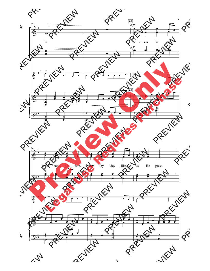 Once In Royal David S City Satb By Josep J W Pepper