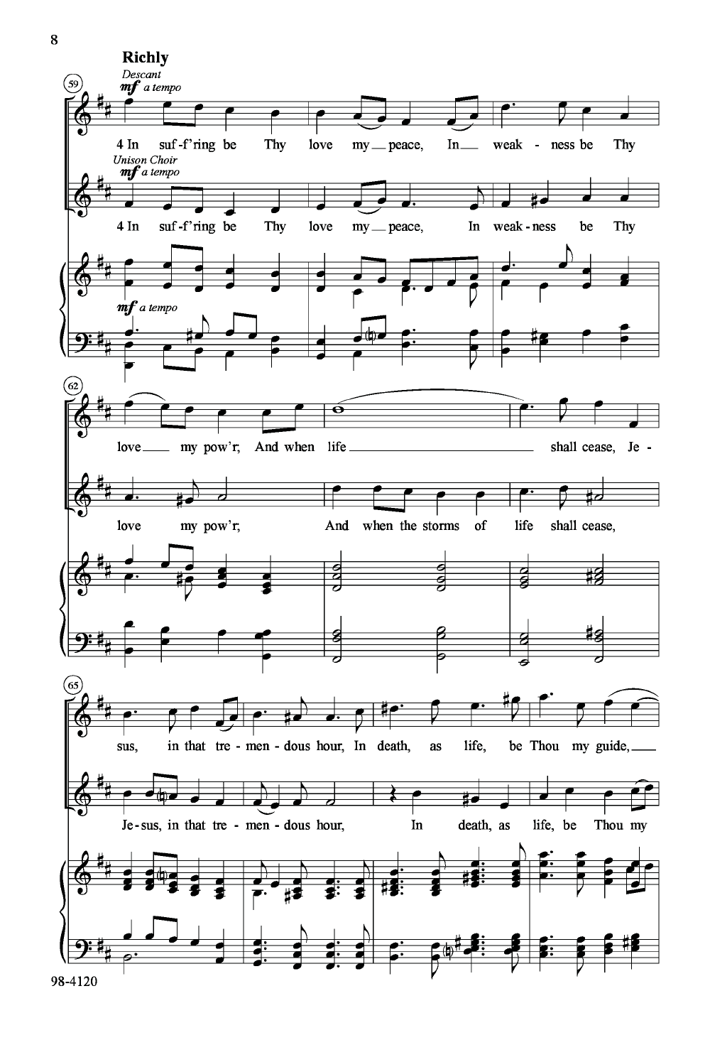 Boundless Love (SATB ) arr. Russell Schulz-W | J.W. Pepper Sheet Music