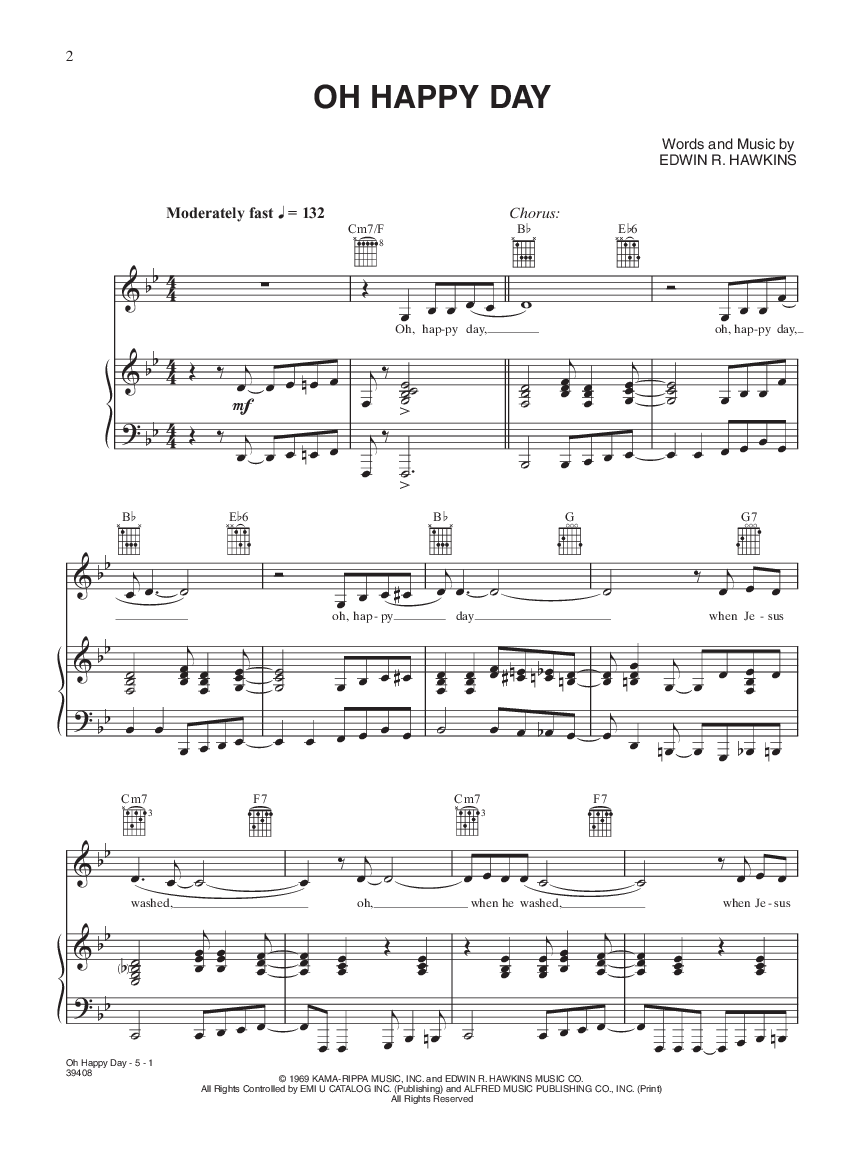 Oh Happy Day by Edwin R. Hawkins| J.W. Pepper Sheet Music