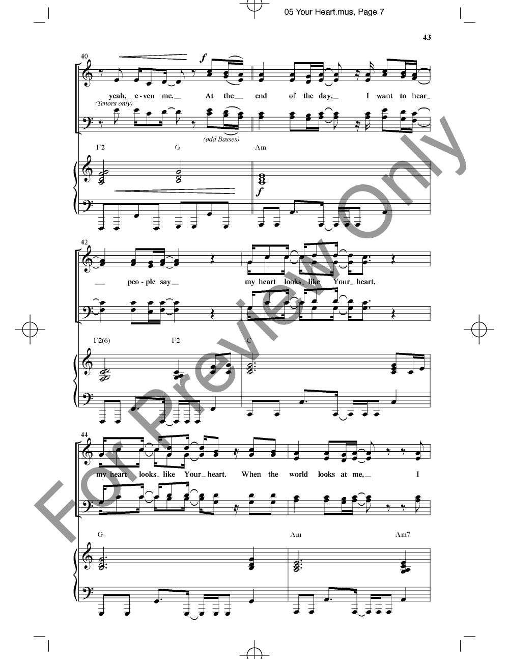 The Story - The Musical (SATB Singer's Editi | J.W. Pepper Sheet Music