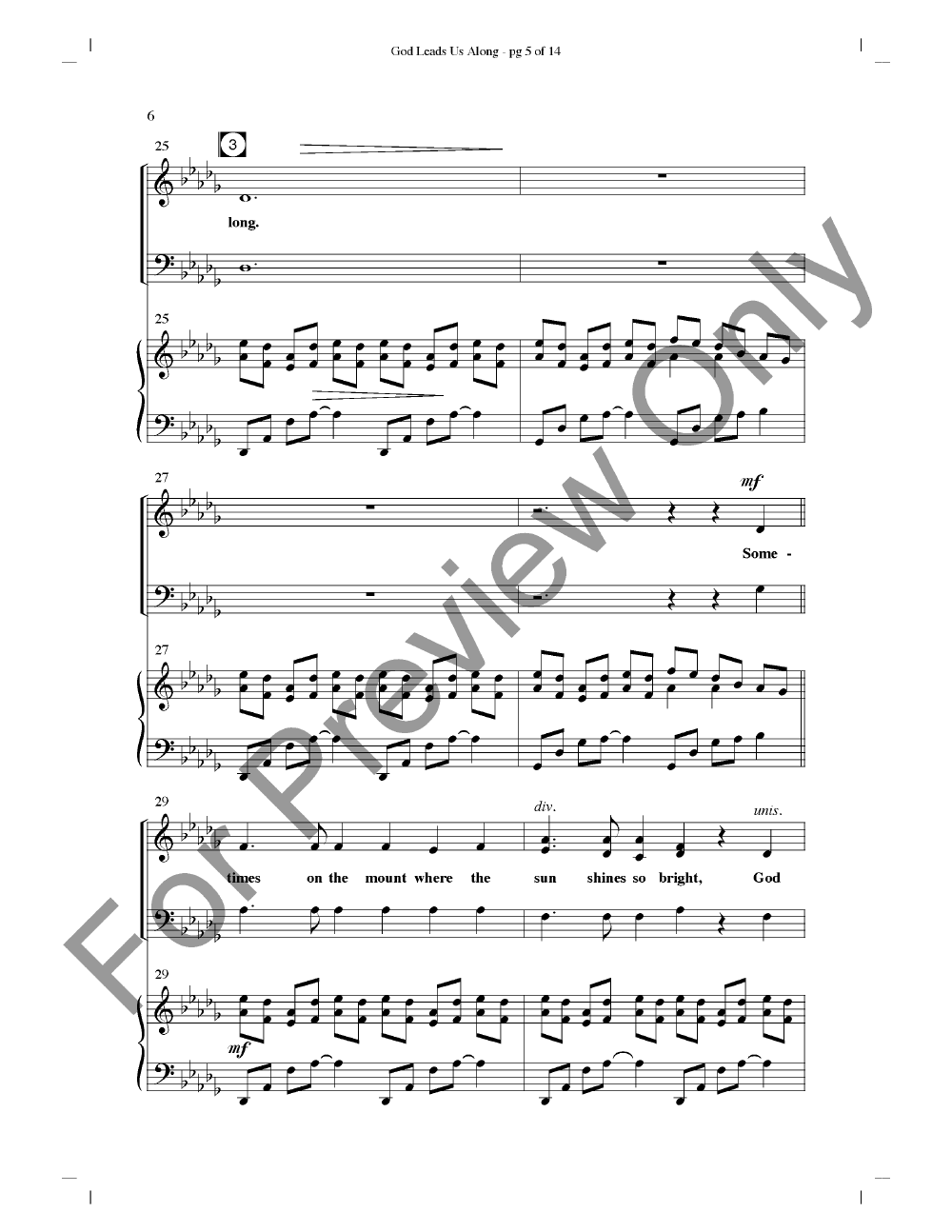 God Leads Us Along Satb By Jay Rouse Jw Pepper Sheet Music