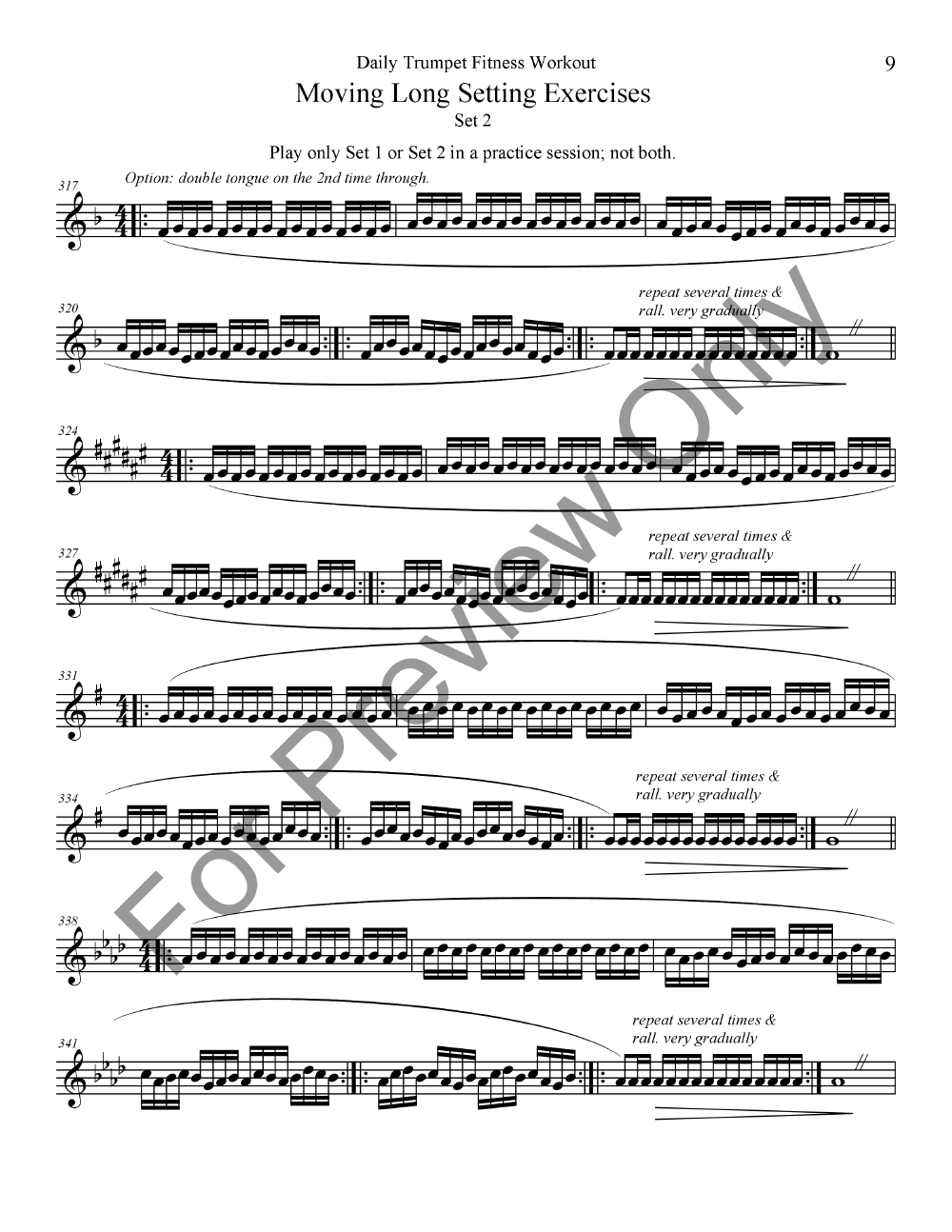 Daily Trumpet Fitness Workout (Trumpet Book | J.W. Pepper Sheet Music