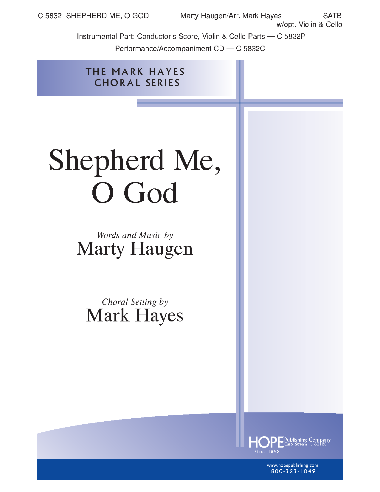 Shepherd Me O God Satb With Opt Violin An J W Pepper Sheet Music