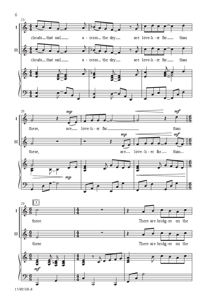 Boats Sail on the Rivers (Two-Part ) by Mary | J.W. Pepper Sheet Music