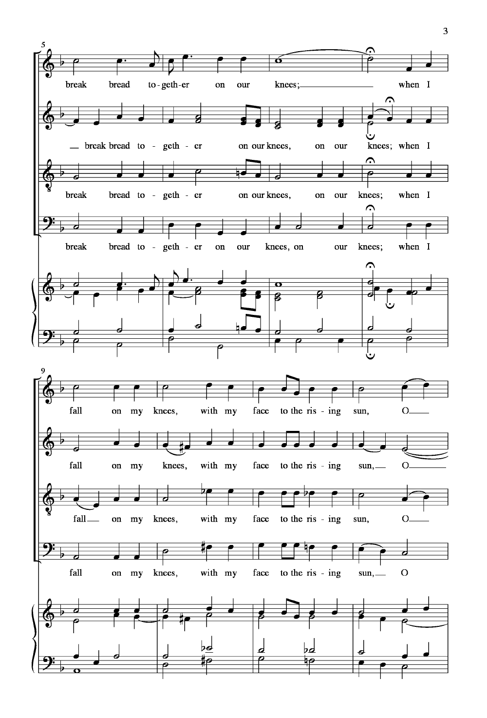 Let Us Break Bread Together (SATB ) by Trad | J.W. Pepper Sheet Music