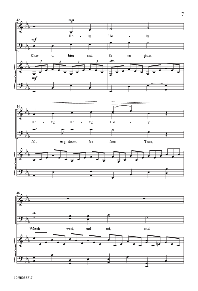 Holy, Holy, Holy (SATB ) By John B. Dykes/ar | J.W. Pepper Sheet Music