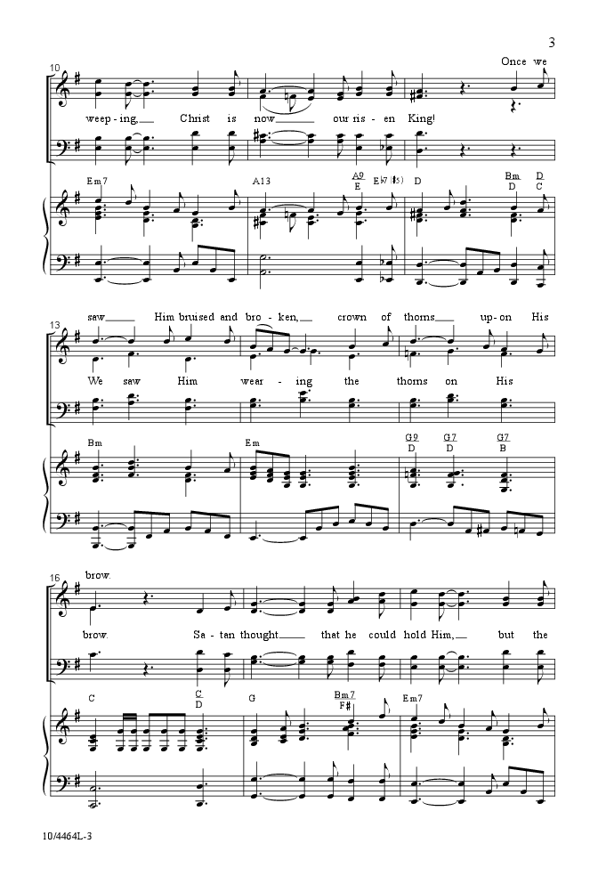 The Tomb is Empty Now (SATB ) by Larry Shack | J.W. Pepper Sheet Music