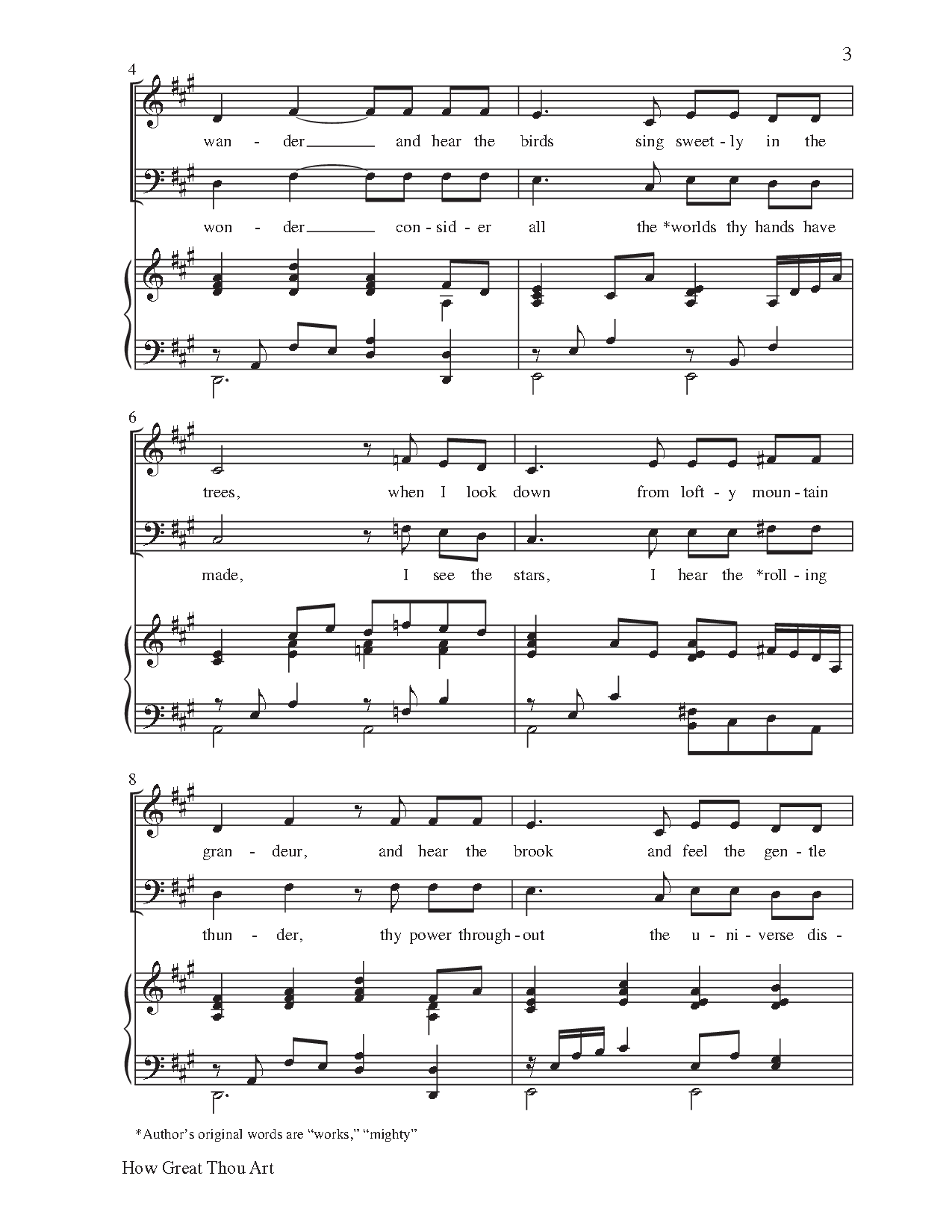 How Great Thou Art (SATB ) by Stuart K. Hine | J.W. Pepper Sheet Music