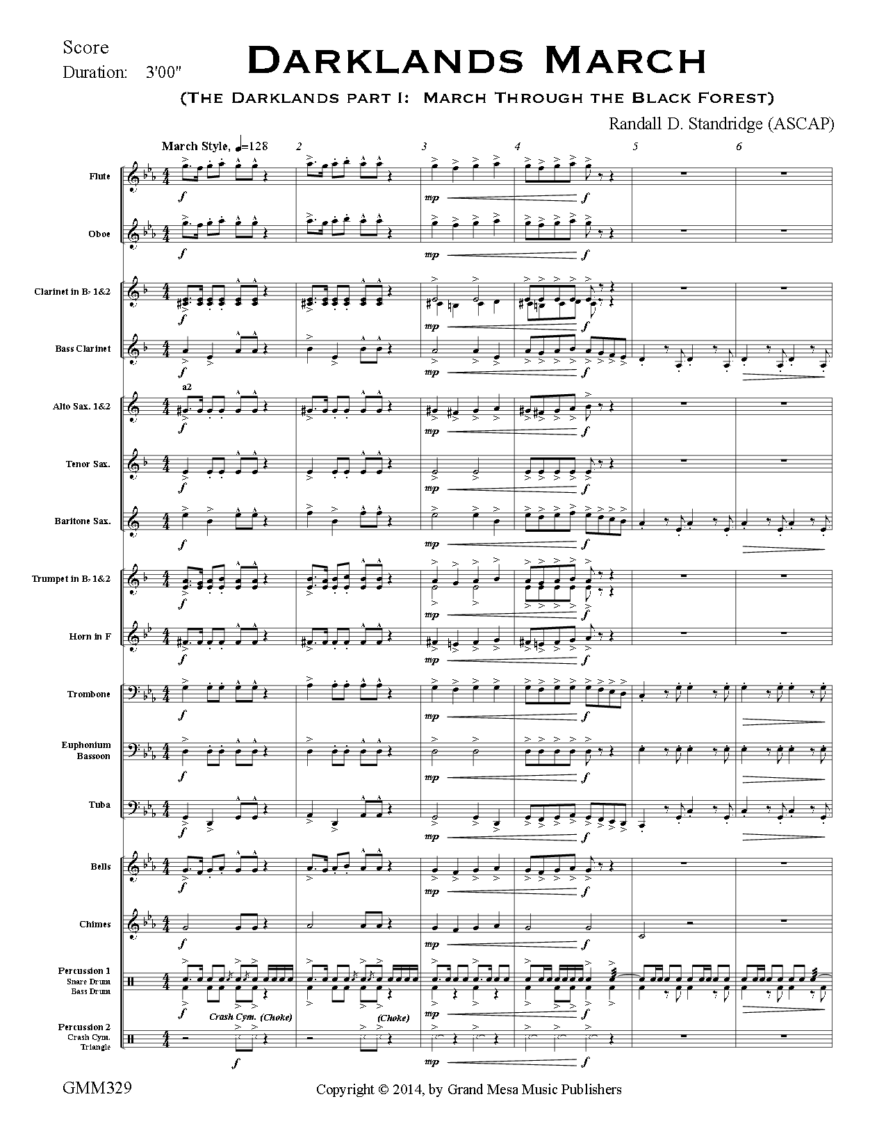 Darklands March By Randall Standridge Jw Pepper Sheet - roblox theme song sheet music for violin guitar percussion