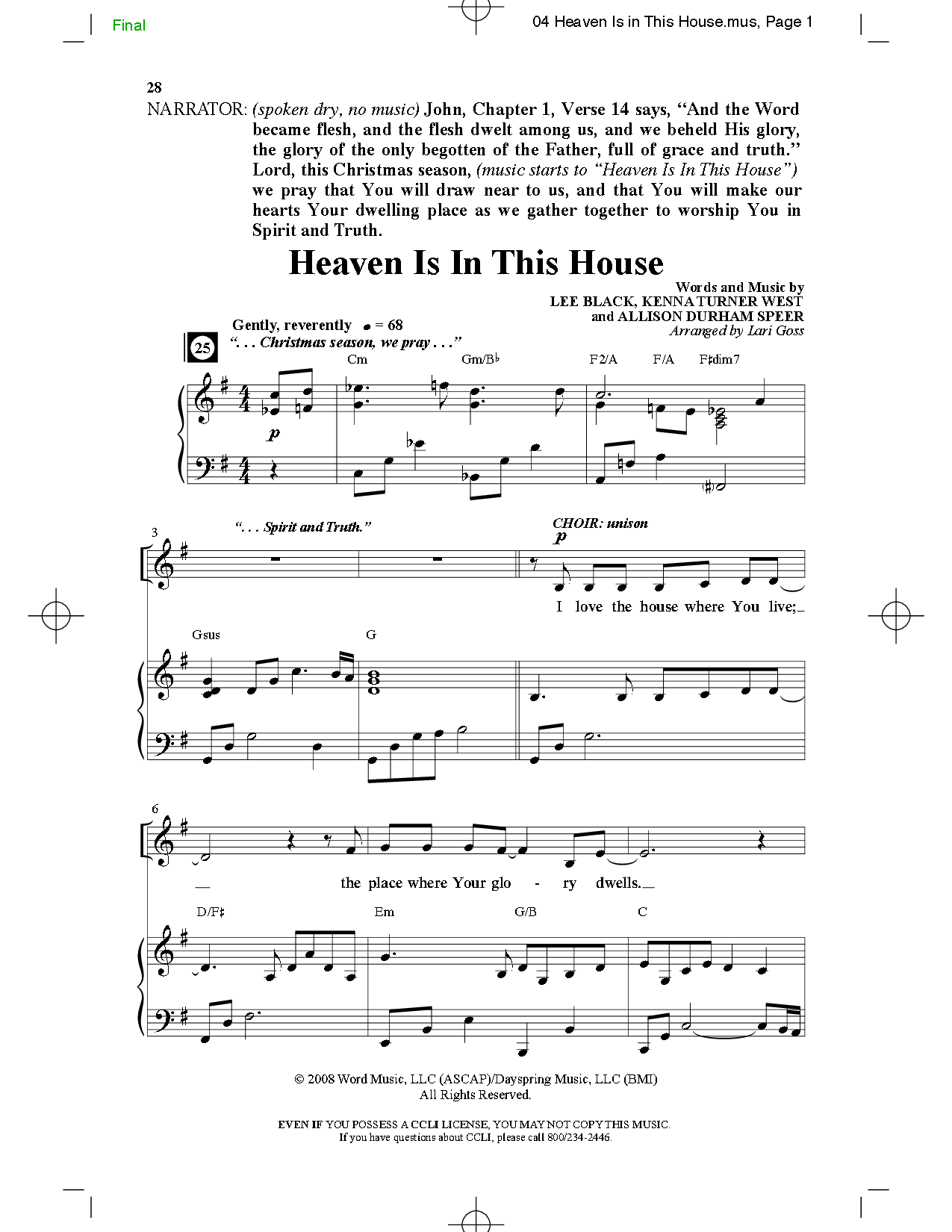Hope Was Born This Night (Unison/Two-Part Si | J.W. Pepper Sheet Music