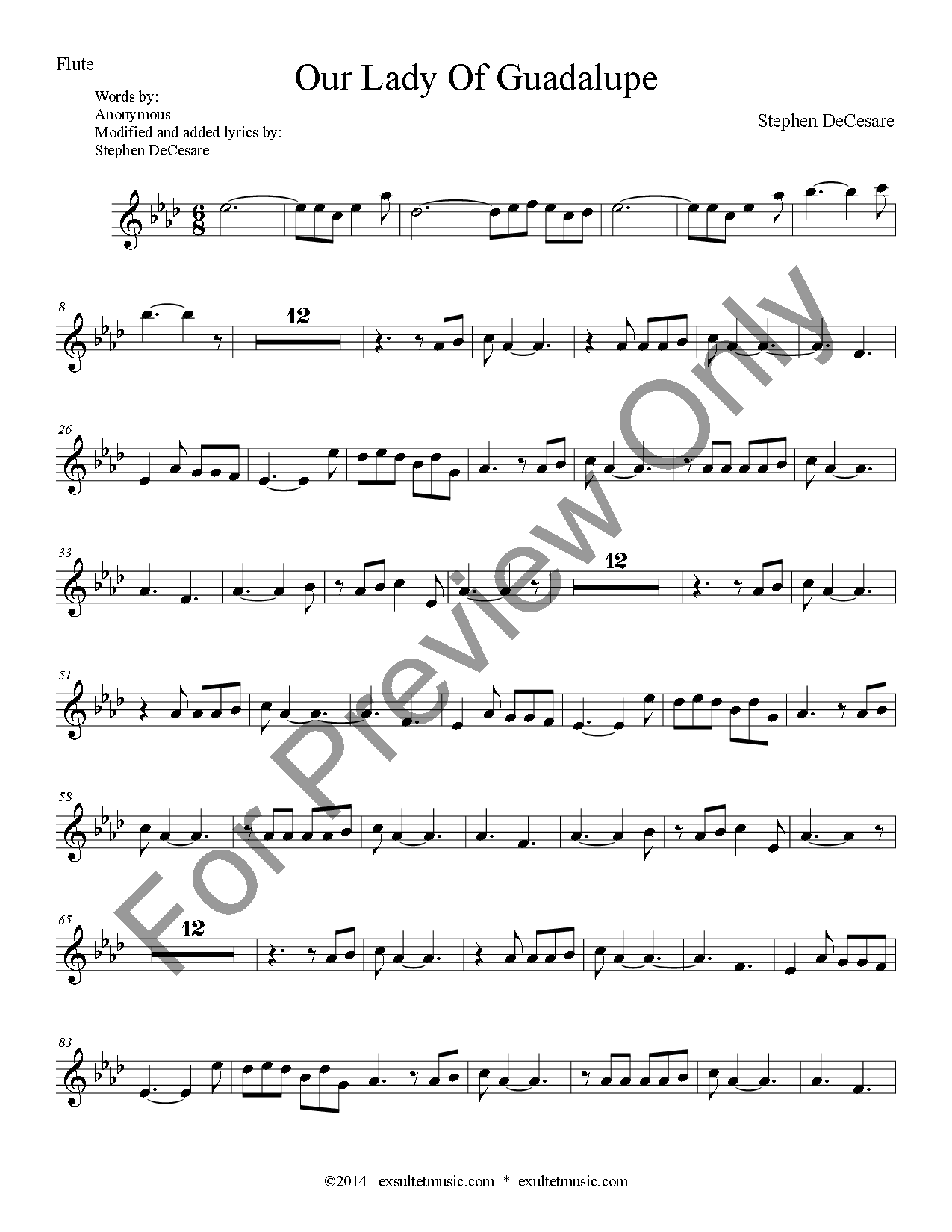 Our Lady of Guadalupe (SATB ) by Stephen DeC | J.W. Pepper Sheet Music