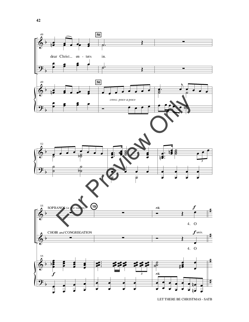 Let There Be Christmas (SATB Choral Score&amp;nb | J.W. Pepper Sheet Music