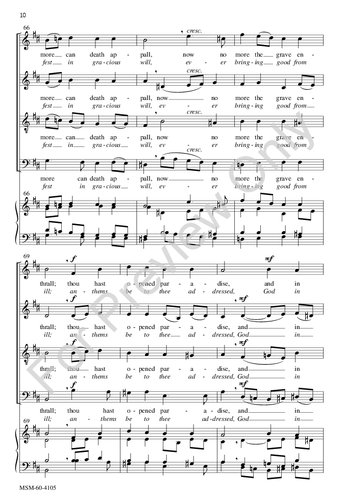 At the Lamb's High Feast We Sing (SATB ) arr | J.W. Pepper Sheet Music