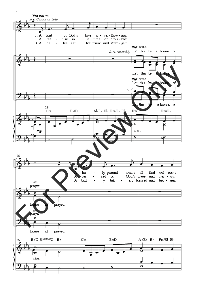 A House of Prayer (SATB ) by Tony Alonso| J.W. Pepper Sheet Music