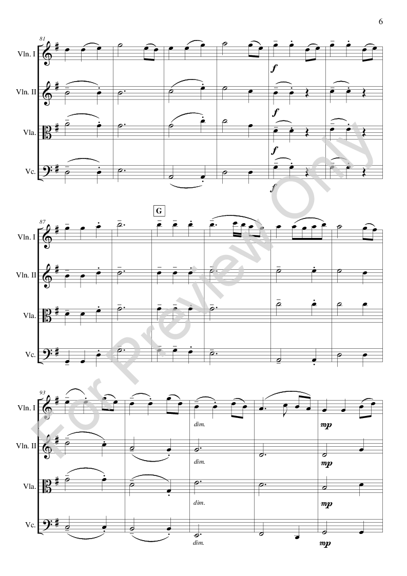 Tabhair dom do Lamh (String Quartet) (String | J.W. Pepper Sheet Music