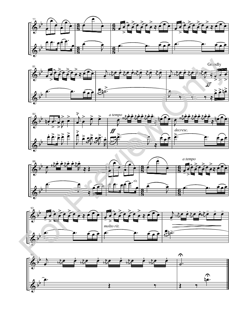 Music of Spain - Flute Duet (Flute Duet | J.W. Pepper Sheet Music