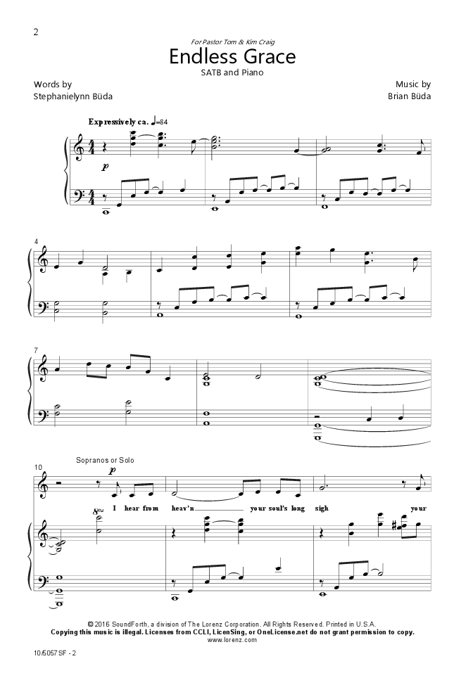 Endless Grace (SATB ) by Brian Buda| J.W. Pepper Sheet Music