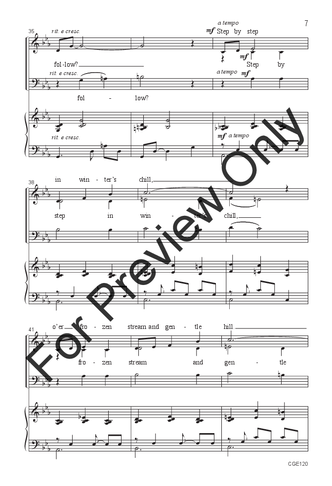 Footprints in the Snow (SAB ) by Greg Gilpin| J.W. Pepper Sheet Music